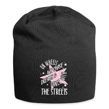Roller Skating Skate On Wheels We Chase Gifts - Jersey-Beanie - Schwarz - Vorne