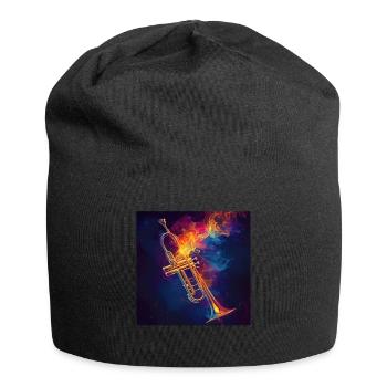 Trompete - Jersey-Beanie - Schwarz - Vorne