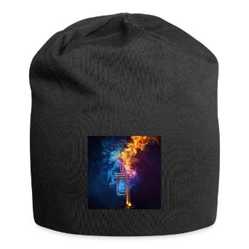 Trompete - Jersey-Beanie - Schwarz - Vorne