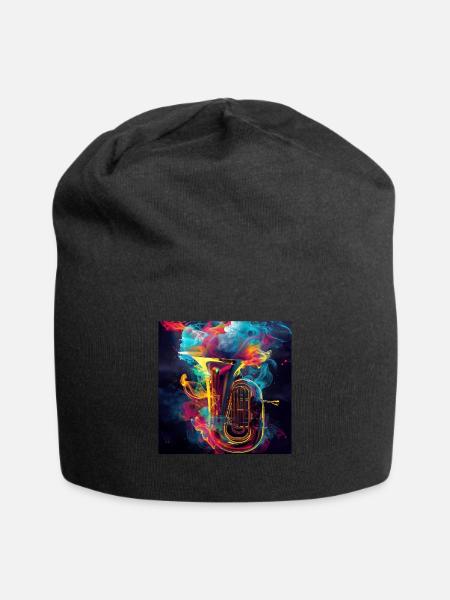 Tuba - Jersey-Beanie - Schwarz