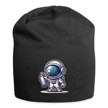 Graffiti Sprayer Astronaut - Jersey Beanie - black - Front
