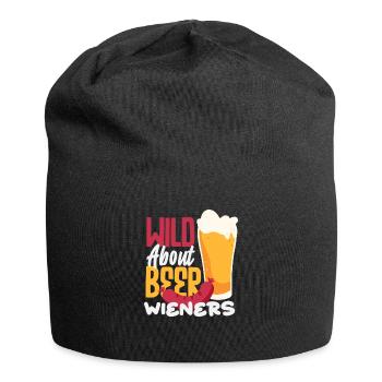 Sausages And Beer Enthusiast Hot Dog - Jersey Beanie - black - Front