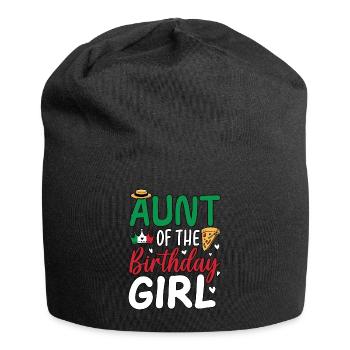 Tante de la fille d’anniversaire - Bonnet en jersey - noir - Devant