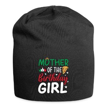 Mère de la fille d’anniversaire - Bonnet en jersey - noir - Devant