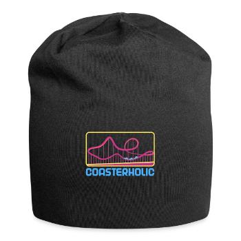Roller coaster amusement park funfair amusement park - Jersey Beanie - black - Front