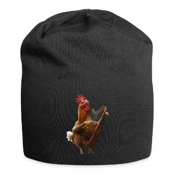 Hahn Harfe - Jersey-Beanie - Schwarz - Vorne