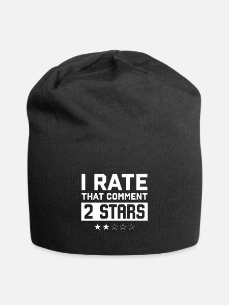 Sarkasmus Sarkastisch - Jersey-Beanie - Schwarz