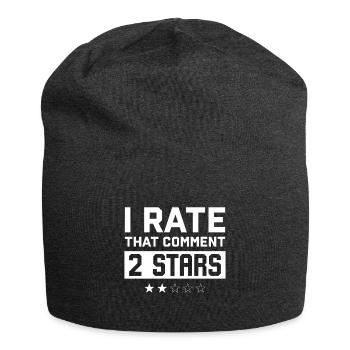 Sarkasmus Sarkastisch - Jersey-Beanie - Anthrazit - Vorne