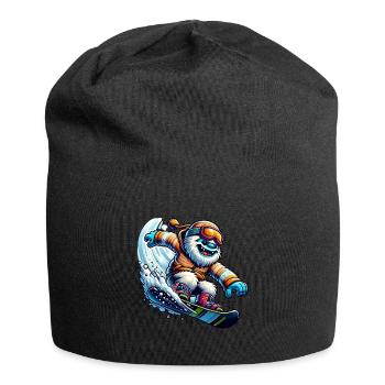 Happy Yeti Snowboard Adventure - Bonnet en jersey - noir - Devant
