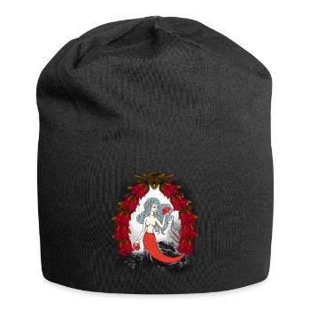 Halloween Mermaid Fairy Tale Xmas - Jersey Beanie - black - Front
