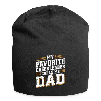 My Favorite Cheerleader Calls Me Dad Cheer Dad - Jersey Beanie - black - Front
