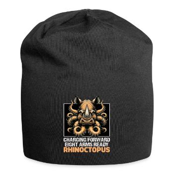 CHARGING FORWARD EIGHT ARMS READY RHINO & OCTOPUS - Jersey Beanie - black - Front