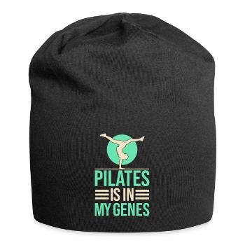 Yoga Pilates Is In My Genes Funny Yoga - Jersey Beanie - black - Front