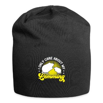 Lemming Vole Likes only lemming - Jersey Beanie - black - Front