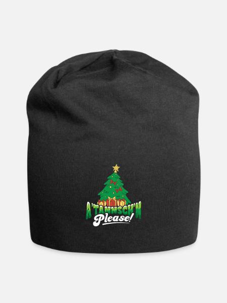 Ä Tännsch´n Please Weihnachten - Jersey-Beanie - Schwarz