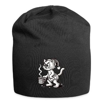 Christmas Coffee Lover - Jersey Beanie - black - Front