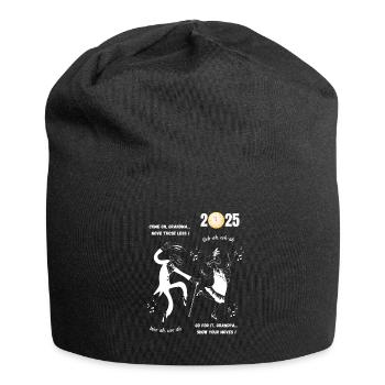 Come on, grandma, roll up, grandpa! New Year 2025 - Jersey Beanie - black - Front