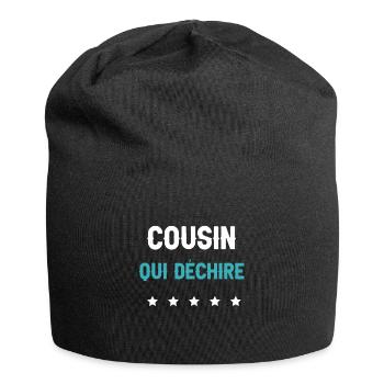 cousin qui déchire futur cousin homme cadeau - Bonnet en jersey - noir - Devant