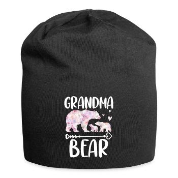 Grandma Bear - Jersey-Beanie - Schwarz - Vorne