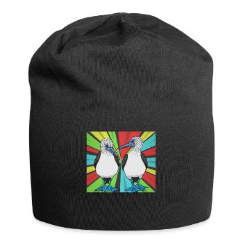 Comédien Fou à pieds bleus - Bonnet en jersey - noir - Devant