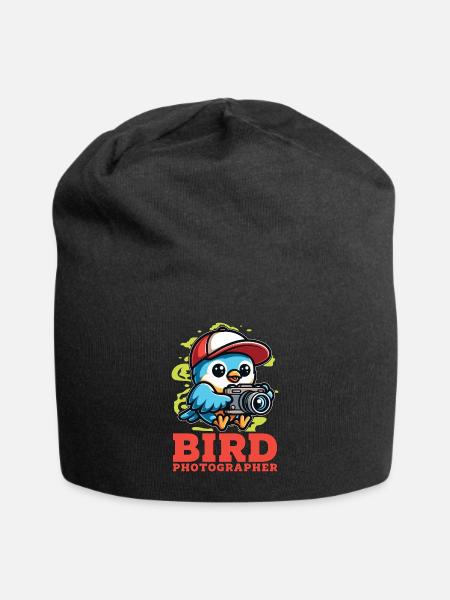 Bird Photography Bird Photographer Nature Lover - Jersey-Beanie - Schwarz