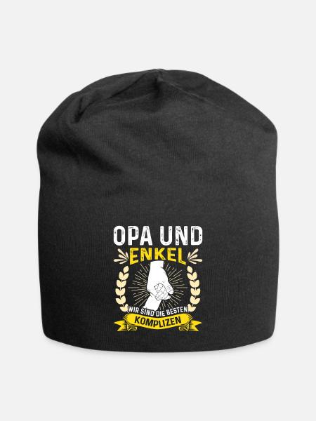 OPA UND ENKEL KOMPLIZEN Lustiges Geburtstags - Jersey-Beanie - Schwarz