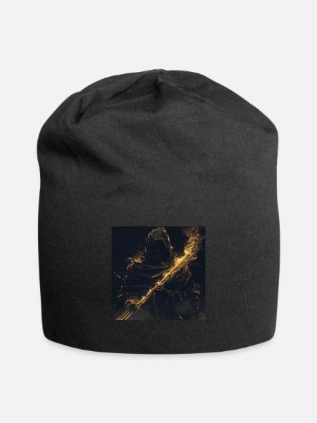 Querflöte - Jersey-Beanie - Schwarz
