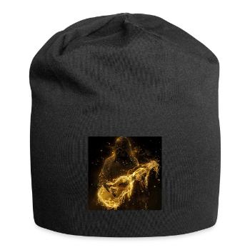 Ukulele - Jersey-Beanie - Schwarz - Vorne