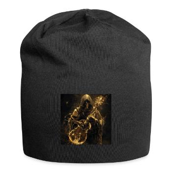 Ukulele - Jersey-Beanie - Schwarz - Vorne