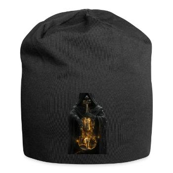 Violine - Jersey-Beanie - Schwarz - Vorne