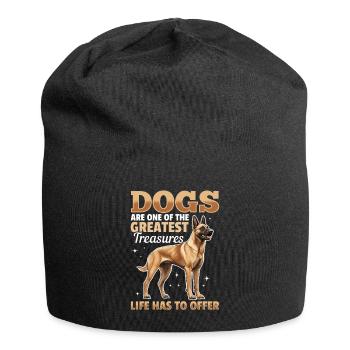 Belgian Malinois Lover Dog Owner - Jersey Beanie - black - Front