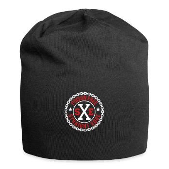 Vegan, gegen Drogen, Hardcore Punk Straight Edge - Jersey-Beanie - Schwarz - Vorne