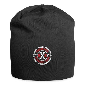 Vegan, gegen Drogen, Hardcore Punk Straight Edge - Jersey-Beanie - Schwarz - Vorne