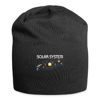 Planeten Wissenschaft Physik Universum Sonne - Jersey-Beanie - Schwarz - Vorne