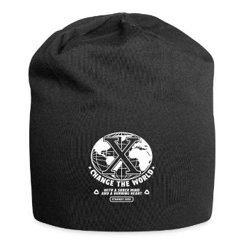Vegan, gegen Drogen, Hardcore Punk Straight Edge - Jersey-Beanie - Schwarz - Vorne