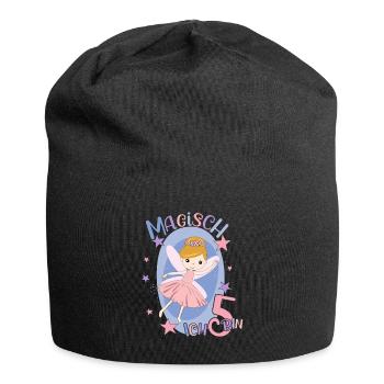 Birthday Shirt 5 Years Girl 5th Birthday Fairy - Jersey Beanie - black - Front