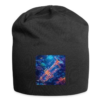 Trompete - Jersey-Beanie - Schwarz - Vorne