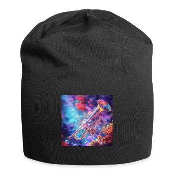 Trompete - Jersey-Beanie - Schwarz - Vorne