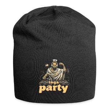 Tenue de fête Toga drôle - Bonnet en jersey - noir - Devant