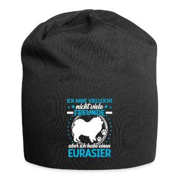 Eurasier is my friend Eurasian Spitz - Jersey Beanie - black - Front