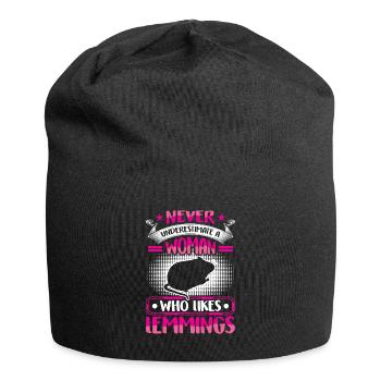 Lemming underestimate vole lemming - Jersey Beanie - black - Front