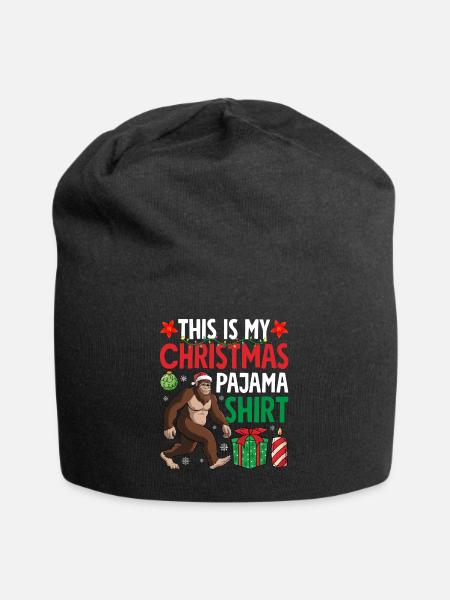This Is My Christmas Pajama Shirt - Jersey-Beanie - Schwarz