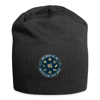 funny saying. Viruses Science Research - Jersey Beanie - black - Front