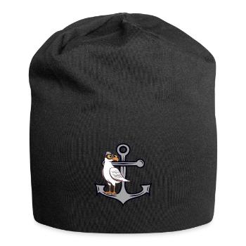 Anchor Seagull Seagulls Seagull Maritime Sailor - Jersey Beanie - black - Front