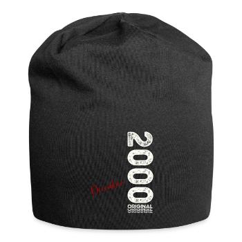 24. Geburtstag Vintage Dezember 2000 Jahrgang - Jersey-Beanie - Schwarz - Vorne