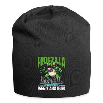 RIBBIT UND RUINE - FROGZILLA - Jersey-Beanie - Schwarz - Vorne