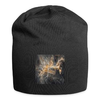 Trompete - Jersey-Beanie - Schwarz - Vorne