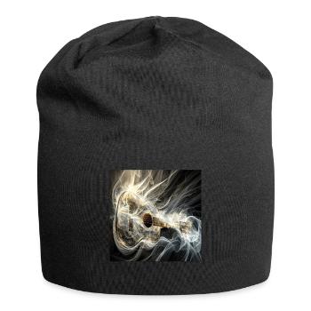 Ukulele - Jersey-Beanie - Schwarz - Vorne