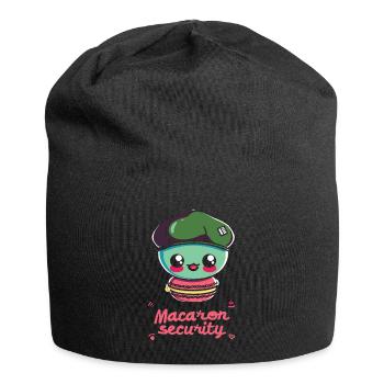 Macaron lovers Macaron Baker - Jersey Beanie - black - Front