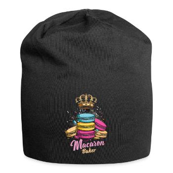 Macaron lovers Macaron Baker - Jersey Beanie - black - Front